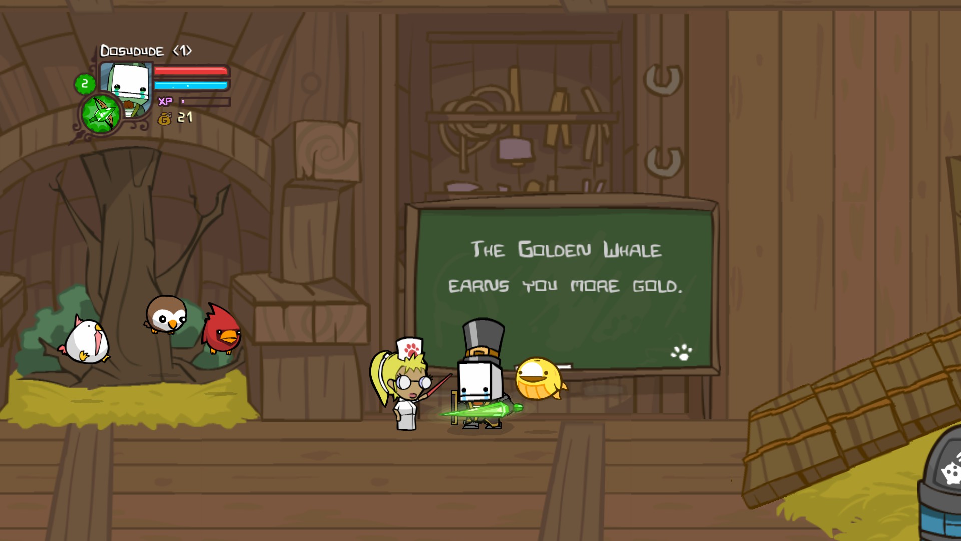 how to get the golden whale in castle crashers